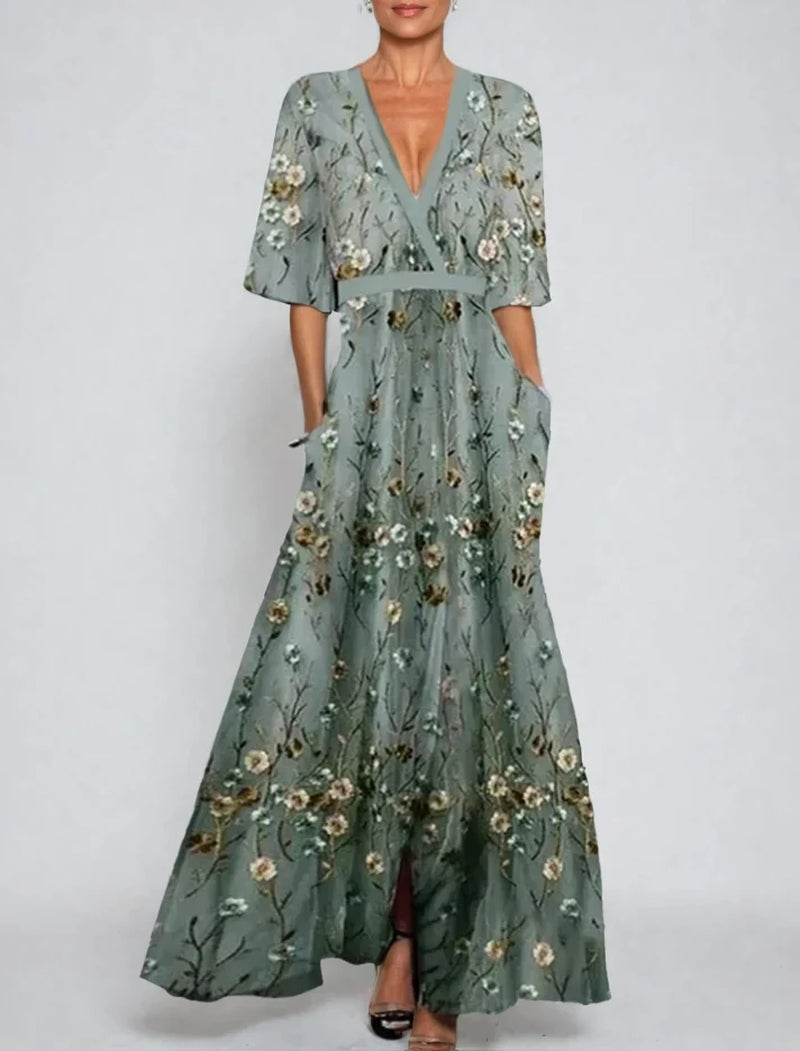 June | Embroidered Maxi Dress
