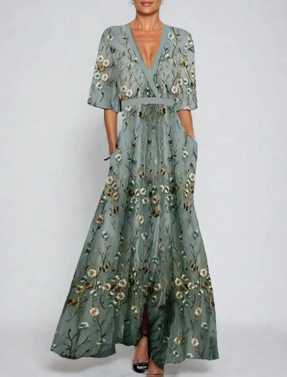 June | Embroidered Maxi Dress